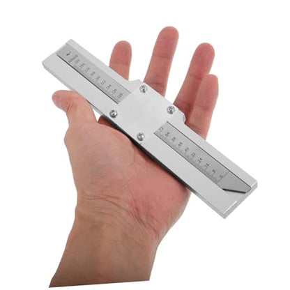 Accurate Metal Tire Tread Depth Gauge with Lens for Precise Tire Measurement Multi-Functional Tool for Cars Trucks and Brake Pad Depth Checking User-Friendly Design