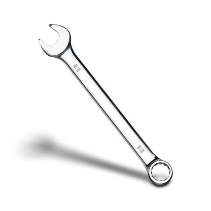 zhax 3/8" SAE Combination Wrench, 12 Point Box End, 15 Degree Offset Design, Mirror Polish Finish, Forged CR-V Steel, Hand Tools for Mechanics, Ideal for Auto and Home Repair - size: 3/8"