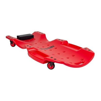 Pro-Lift Mechanic Plastic Creeper 48 Inch - Blow Molded Ergonomic HDPE Body with Padded Headrest & Dual Tool Trays - 440 Lbs Capacity Orange - color: Orange