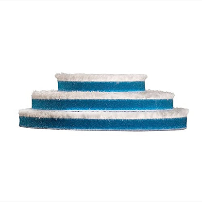 Rupes D-A COARSE FINE, Ultra-FINE Microfibre PAD in Various Sizes for Your CAR POLISHING (80mm, Coarse Blue) - color: Blue, size: 80 mm.