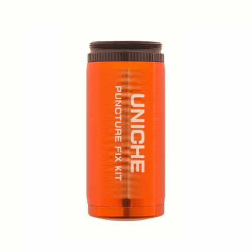 Bike Tubeless Tire Repair Kit, Puncture Repair kit for MTB and Bike | Bike Tire Plug Kit Includes Storage Canister, Plugger Tool and Bacon Strips - color: Orange