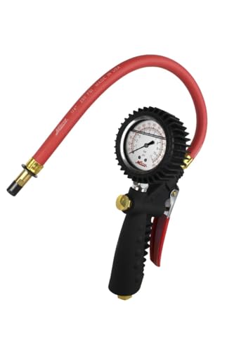 MILTON S-574A Analog Inflator Gauge with Straight Chuck - size: Straight Foot Chuck, style: Analog