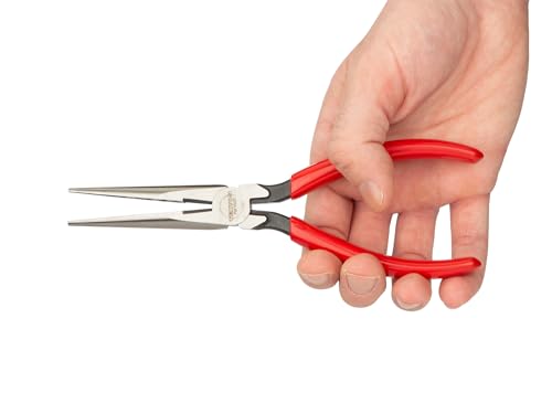 TEKTON 7 Inch Long Nose Pliers | PGF10007 - color: Serrated Jaw, size: 7 Inch Straight