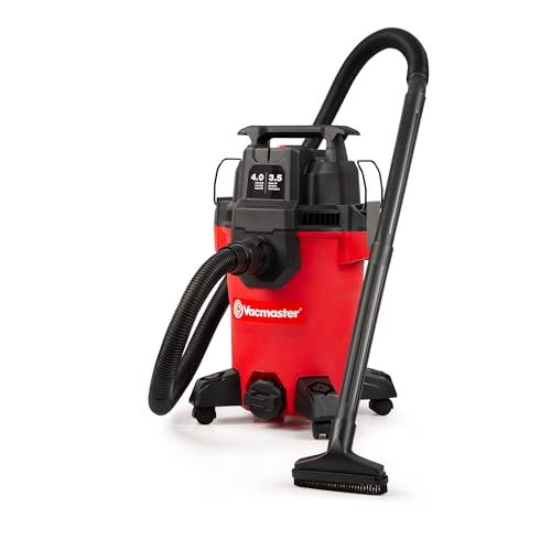 Vacmaster 4-Gallon 3.5 Peak HP Wet/Dry Vac, VCM408PF 1101 - size: 4-Gallon