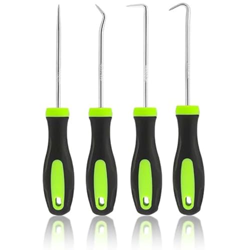 4 PCS Pick and Hook Tools Set,Pick Hooks Puller Remove,Repairing a Car Lock Picking Kit for Car Auto Oil Seal,Mechanic Sharp Tool