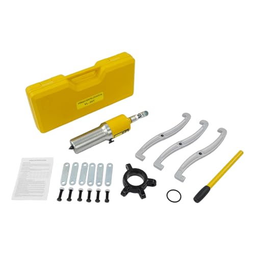 20T Hydraulic Gear Puller Set, 2 or 3 Jaws Wheel Bearing Puller Kit Pulling Separator with Carrying Case for Wheel Hubs Rotors Car Axles Pulleys Brake Drums