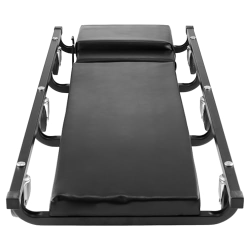 Happybuy 40 - Inch, 300 lbs Capacity Mechanic Garage Creeper, Automotive Rolling Creeper with 6 Casters and Adjustable Cushioned Headrest, Heavy Duty Steel Frame Low Profile for Garages, Repair Shops