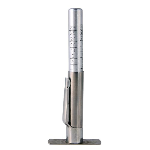 RockTrix - Tire Tread Depth Gauge - Provides Readings in 32nds - Stainless Steel Barrel and Aluminum Indicator Bar | Precise 32nds Measurement Tool. Aluminum Indicator Bar for Cars, Trucks, SUVs & Motorcycles. DIY Manual Tire Wear Gauge.