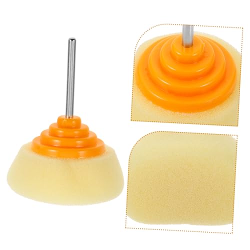 PRETYZOOM 2pcs Car Polisher Sponge Pads Cone-Shaped Buffing Wheel for Polishing and Waxing Automotive Detailing Tool for Cars Motorcycles and Boats