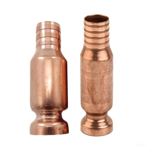 Copper Siphon Connector Manual Pump Pipe Fittings Set for Self-Priming Transfer of Water Paints with 15mm and 19mm Sizes Built-In Brass Pump 2 Pieces