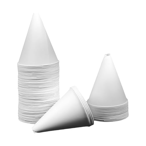 25PCS Disposable Car Paper Funnel, 6oz Vehicle Engine Oil Cone Shaped Vehicle Funnels Dispenser, Foldable Spill Free Automotive Paper Dispenser, Universal for SUV Automobile Truck - color: 25PCS