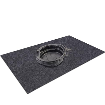 Cleanable Floor Oil Spill Mat(36”x60”) Oil Absorbing pad Durable Protective Surface Can be Used for car Oil Change - size: 3' x 5'