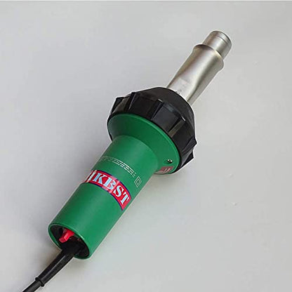 Hot Air Plastic Welder,1600W TPO Welder Kit With 4 Welding Nozzles,4 Pressure Seam Rollers, Professional Heat Gun for Vinyl PVC TPO & Shrink Wrapping, Essential Plastic Repair Welder Kit - size: 110V