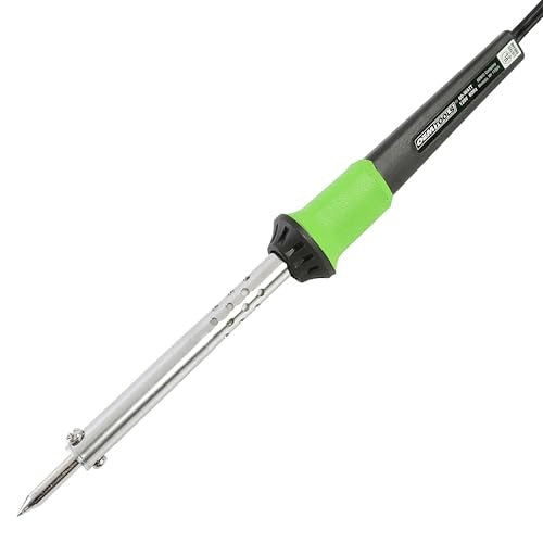 OEMTOOLS 24761 60 Watt Soldering Iron with Metal Stand, Green and Black, Automotive Solder Iron with Pencil Tip Soldering Iron Attachment - style: 60 Watt