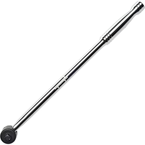 EPAuto 3/8 Inch Drive by 17.5" Length Breaker Bar, CR-V Steel - color: Black/Stainless Steel, size: 17.5'' Length - 3/8-Inch Drive