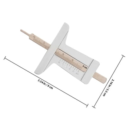 2pcs Tire Tread Depth Gauge Tool for Car Stainless Steel Precise Measurement Tire Depth Gauge User-Friendly Design and Replacement