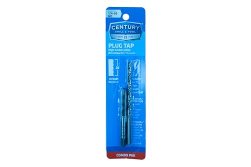 Century Drill & Tool 95403 Tap and Drill, 1/4-20NC - size: 1/4-20, #7