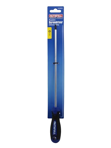 Faithfull FAISDPZ2L Soft-Grip Long Reach Screwdriver Pozidriv PZ2 x 250mm
