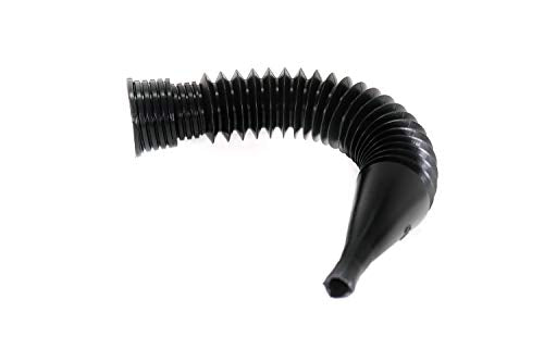 Right Angle Flexible Plastic Funnel Set Comes Complete with 2 Detachable Spout Attachments and Filter for Automotive Oil and Household Uses