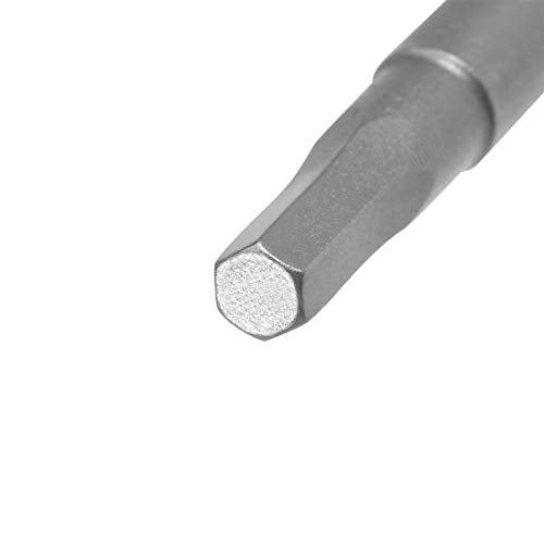 uxcell 10 Pcs H2.5 Magnetic Hex Head Screwdriver Bits, 1/4 Inch Hex Shank 3.94-inch Length S2 Power Tools - size: H2.5*100mm