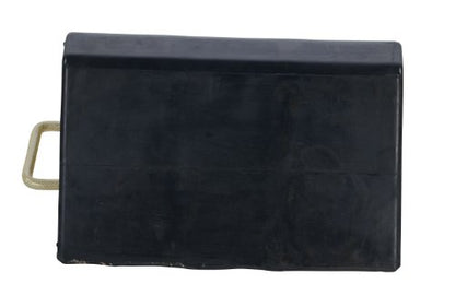 Vestil RWC-25 Molded Rubber Jumbo Wheel Chock 12 In. x 18 In. x 8 In. Black