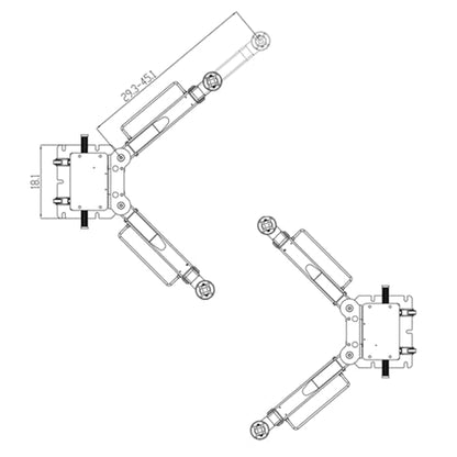 2 Post Car Lift 7000lbs, 8000lbs Tested Heavy Duty Hydraulic Auto Vehicle Truck Lift with 2+3 Adjustable Arm Design, Safety Lock and Rubber Door Protectors, for Garage and Workshop, 110V