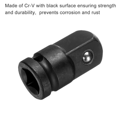 uxcell Impact Socket Adapter 1/2" CR-MO Steel Impact Adapter 1/2 to 3/4 for Impact Driver Air Impact Wrenches Ratchets
