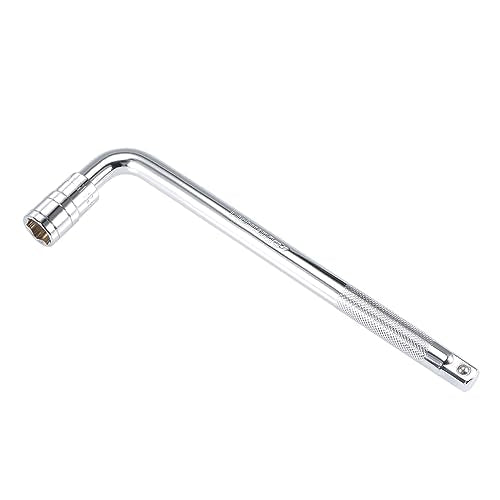 2pcs Breaker Bar - [1/2 Inch Drive] L Shape Socket Wrench Extension for Car Mechanical Equipment Repair Use, CR-V Steel