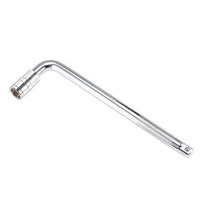 2pcs Breaker Bar - [1/2 Inch Drive] L Shape Socket Wrench Extension for Car Mechanical Equipment Repair Use, CR-V Steel
