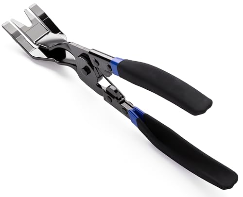 1PCS Car Clip Pliers Tool, Panel Clip Pliers Set Fastener Remover, Auto Retainer Clip Trim Rivet Removal Tool, Auto Door Car Upholstery Trim Clip Removal Tool (Black & Blue) - color: Black & Blue - 1 Pcs Clip Removal Plier