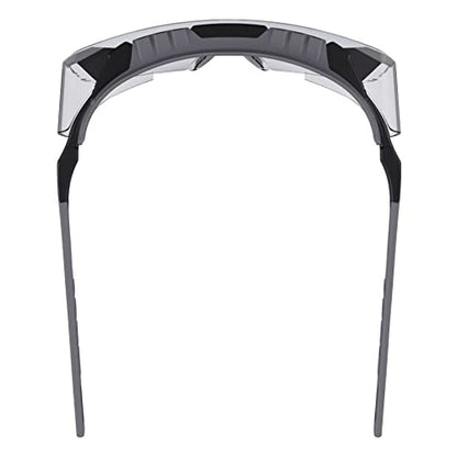 Ergodyne Skullerz OSMIN OTG Safety Glasses, Anti Fog, Over the Glasses Anti Scratch Protective Eyewear - color: Clear Lens