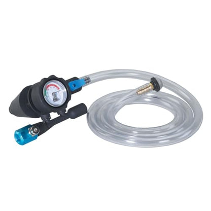 Robinair 75260 Coolant Refiller with Hose, Gauge, and Universal Cone Adapter - 26" Hg Vacuum Refills Cooling System Without Air Lock, Eliminating the Need for Bleeding