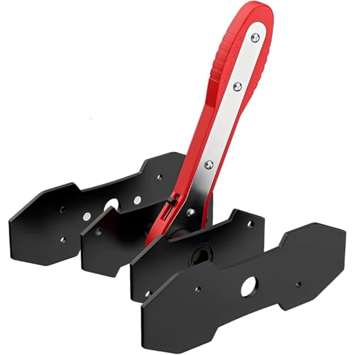 Brake Caliper Compression Tool,Car Ratcheting Brake Caliper Piston Spreader Press Tool with 2PCS Steel Plates,360° Adjustable Ratchet Piston Compressor, Essential Tool Kit for Car Brake Repair