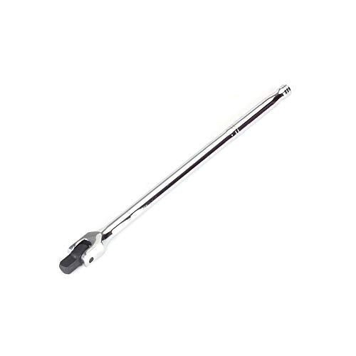 FLZOSPER 1/2-Inch Drive Premium Extension Breaker Bar | 15" Length | Heavy Duty CR-V Steel | 180° Rotating Flex Cr-Mo Head | Spring-Loaded Detent Ball Great for Automotives, Nuts and Bolts - size: 15‘’