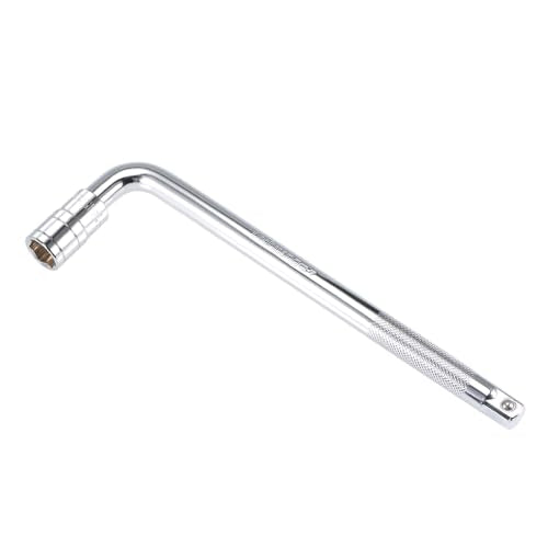 2pcs Breaker Bar - [1/4 Inch Drive] L Shape Socket Wrench Extension for Car Mechanical Equipment Repair Use, CR-V Steel
