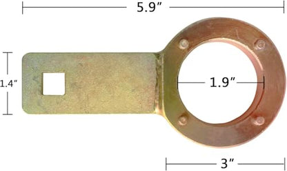 BELEY T10355 Crankshaft Pulley Holding Wrench 4 Vibration Damper Tool for VW Audi Seat Skoda 1.8 2.0 TSI TFSI