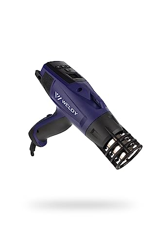 WELDY - HG 530-A - Heat Gun for Car Wrap; Light Weight - High-Performance 176F to 1,112F - Nozzle Heat Protection Device- 16 Ft Cord - Air Intake Guards - Precision Digital Readout