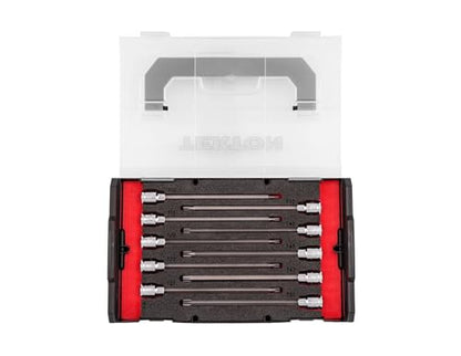 TEKTON Long Torx Bit Socket Set, 10-Piece | SHB91704 - size: 10-Piece (T10 - T50)