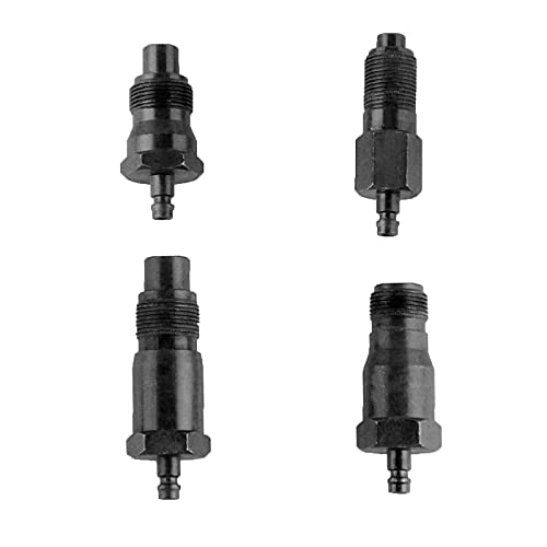 DAYUAN 17Pcs Diesel Engine Compression Tester Tool Automotive Compressor | 0-1000 PSI / 70 Bar Gauge，9 Glow Plug & 4 Injector Adapters，Built-In Resetter，Fits Diesel Cars, Trucks & Tractors