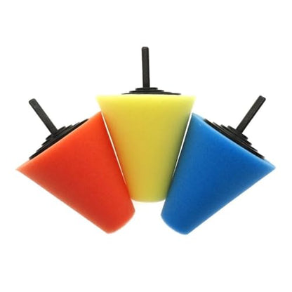 Wheel Used for Electric Drill Burnishing Ball Polishing Cone Set Car Hub Buffing Sponge Kit - color: Red 1pc