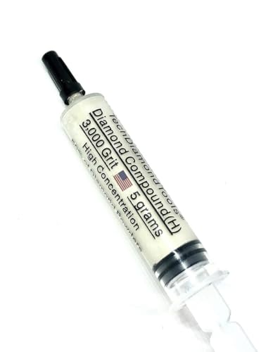 TechDiamondTools Diamond Polishing Compound Polishing Paste USA Made 3,000 Grit 3-6 Microns for Marble Glass Metal Rock Jewelry Resin Silver Chrome Gemstone with High Concentration of Diamond Powder - size: 3,000 grit / 3 - 6 microns