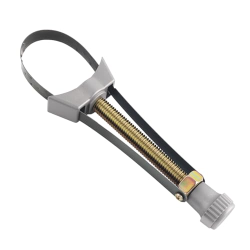 60-120mm Adjustable Oil Filter Wrench,Heavy Duty Oil Filter Strap Wrench | Fits 2-3/8" - 4-3/4" Filters,Stainless Steel Band,Quick Disassembly,Professional Oils Filters Removal Tool for Most Vehicles
