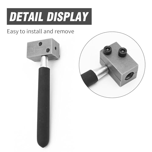 Hoypeyfiy Double Flaring Tool Kit with Removable Handle for 3/16 inches Brake Pipe 45 Degree Flare for Vehicle Brake Lines Repairing Double Flarer