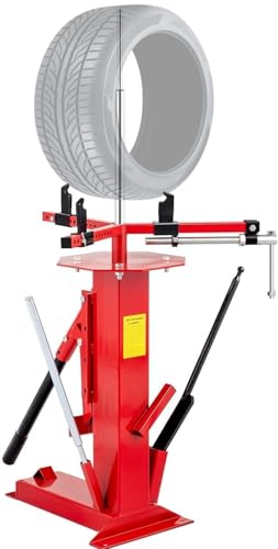 Manual Tire Changer Portable for 4" to 16-1/2"Tires Hand Bead Breaker Mounting Tool for Truck/Car/Motorcycle Tires, Red