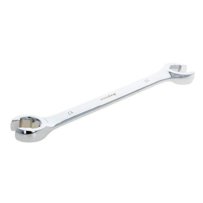Auniwaig 17mm x 19mm Flare Nut Wrench 0.67 x 0.75 Inch Metric Double Open End Geardrive Flare Nut Wrench for Removing Replacing Nuts 1 Pcs - size: 17x19mm