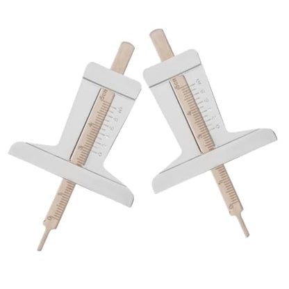 Abaodam 2pcs Tire Tread Depth Gauge Tool for Accurate Measurement of Car Tires Stainless Steel Material with Precise Readings and Replacement