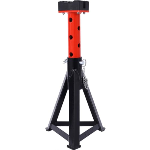 3 Ton Jack Stands, Heavy Duty Steel Car Jack Stand Pair with 6 Adjustable Height Positions, 6,000 lbs Capacity, Ratchet Axle Stands for Cars, Sedans & Light-Duty Vehicles, Black