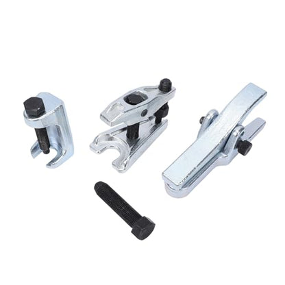 Alomejor Ball Joint Separator Set, Steel Ball Joint Puller Removal Tool Kit, 3 Piece Press Style and Tapered Puller, 20mm to 50mm Adjustable for Front Wheel Drive Suspension Repair
