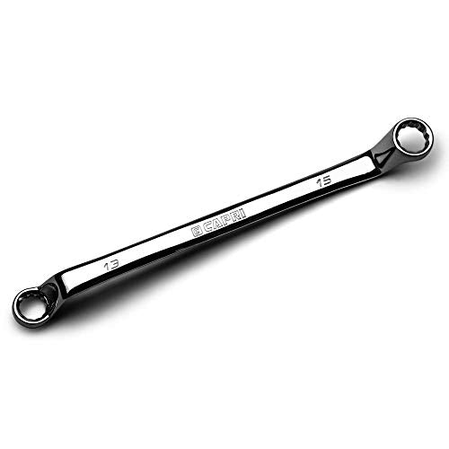 Capri Tools 13 x 15 mm 75-Degree Deep Offset Double Box End Wrench - size: 13 x 15 mm