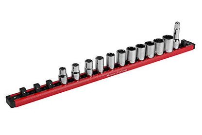 Mechanic's Time Savers Lock-A-Socket Tool Organizer: Magnetic Locking Socket Rack, 1/2" Drive Sockets - size: 1/2" Drive Sockets